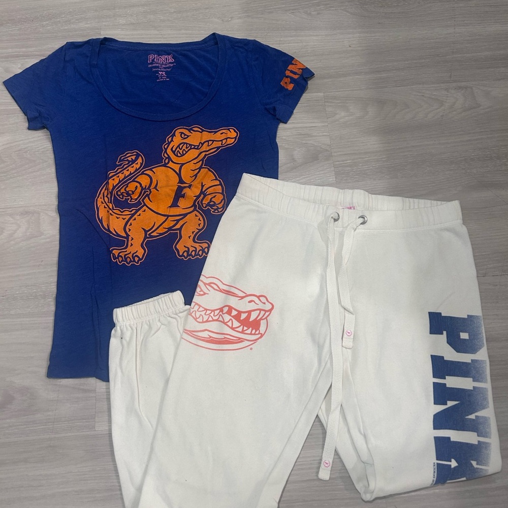 PINK Victoria's Secret College Edition FL Gators UF Sweatpants Set